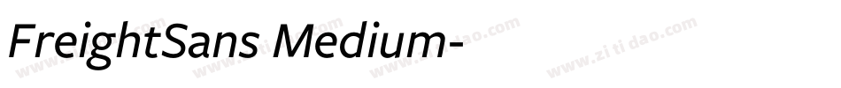 FreightSans Medium字体转换